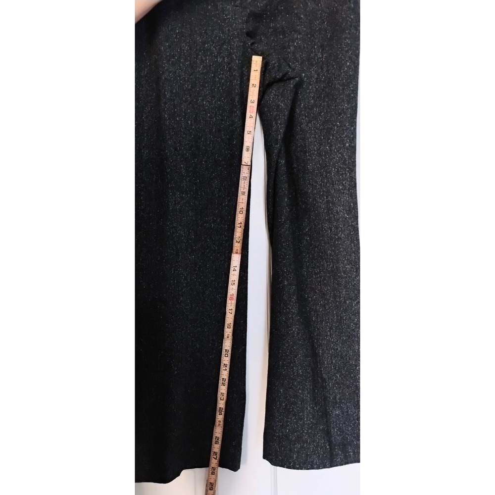 Talbots Dress Pants Womens 8P Black Tweed Wool Silk Blend Straight Leg Trousers - Picture 8 of 9
